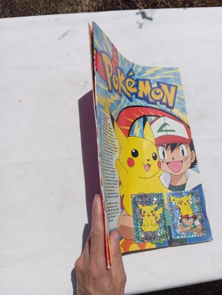 Álbum Pokémon Merlin 1999 póster original retro