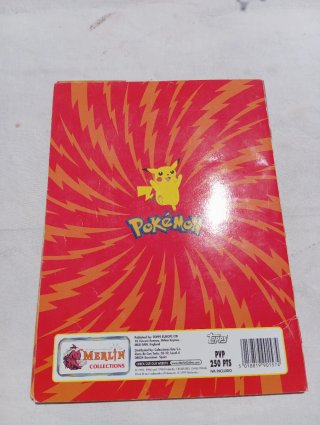 Álbum Pokémon Merlin 1999 póster original retro
