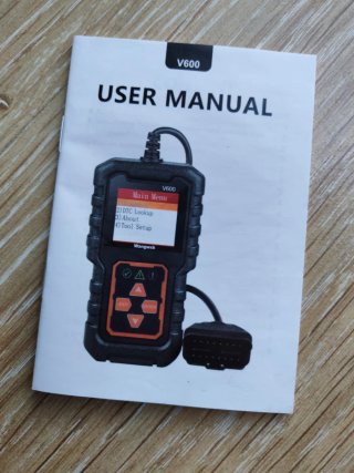 Escáner monitor centralita OBD2 V600 Wangwxk