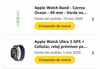 Apple Watch Ultra 3 (Garantía) + 2 Correas Origina