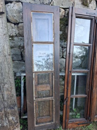 Puertas de balcón con contraventana