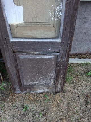 Puertas de balcón con contraventana