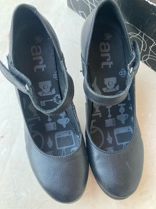 Zapatos Art mujer negros tacón