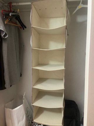 Perchero organizador de tela para armario