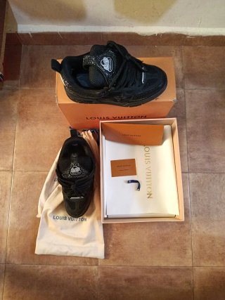 Louis Vuitton Skate Diamantes Negro/Plata