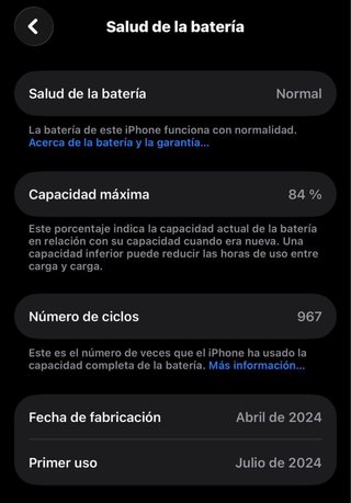 iPhone 15 Pro Negro 128 GB