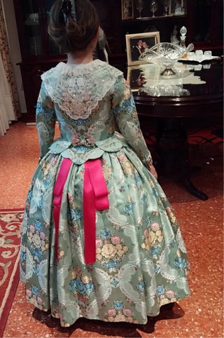Traje Fallera Niña + traje fallero niño a conjunto