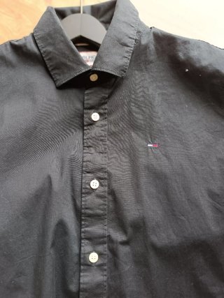 Camisa Tommy Hilfiger Negra Hombre