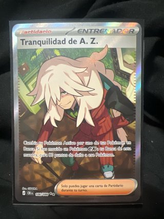 Carta Pokémon Tranquilidad de A.Z. Entrenador