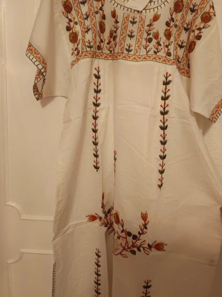 Vestido Mexicano Bordado Talla Única