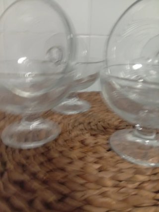 juego de6 copas de elado vintage