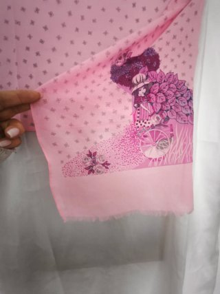 Echarpe Rosa Estampado