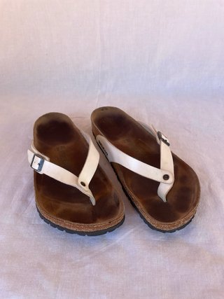 Sandali Birkenstock Gizeh Bianchi Donna