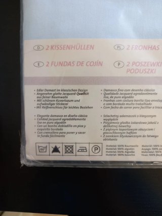 2 Fundas de Cojín Damast Algodón