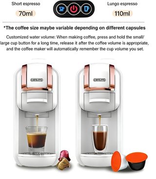 SIN ABRIR 4 en 1 Cafetera Espresso 1450W