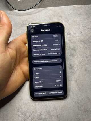 iPhone 11 256GB Amarillo | Face ID | 140€