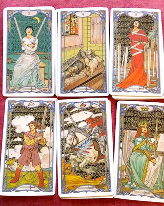 Tarot Art Nouveau Dorado