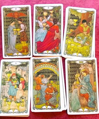 Tarot Art Nouveau Dorado