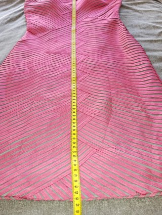 Vestido palabra de honor, 48 cm. Sisa