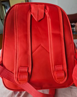 Mochila infantil coche rojo