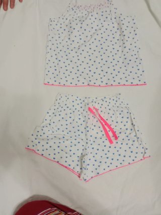 Conjunto niña 8-9 años corazón