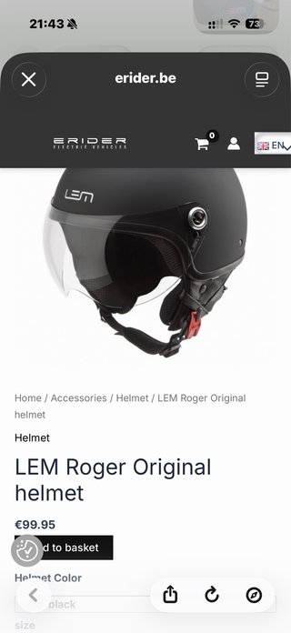 NUEVO Casco Jet LEM Roger TX Retro Talla M