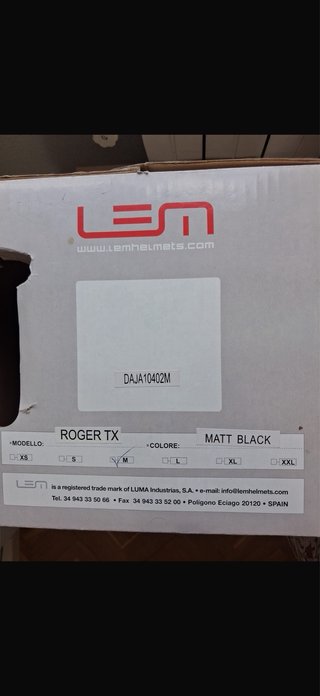 NUEVO Casco Jet LEM Roger TX Retro Talla M