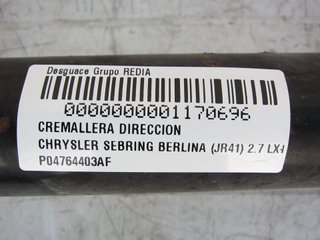 CREMALLERA DIRECCION CHRYSLER SEBRING JR 27 CABRIO P04764403AF