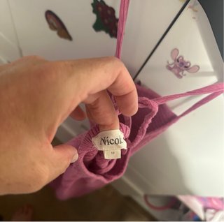 Vestido tirantes rosa Nicoli talla 10