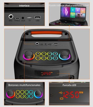 Máquina Karaoke Gesnada 2 Micrófonos Inalámbricos