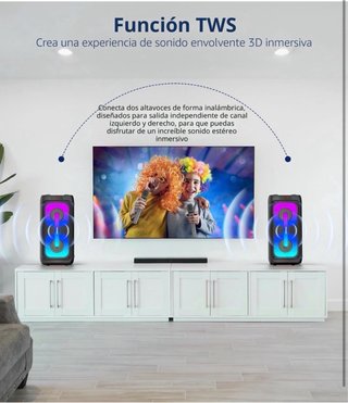 Máquina Karaoke Gesnada 2 Micrófonos Inalámbricos