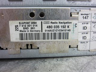 SISTEMA NAVEGACION GPS AUDI ALLROAD QUATTRO QUATTRO (4B5) 4B0035192K