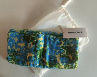 Pañuelo Bimba y Lola - azules, verdes y amarillos