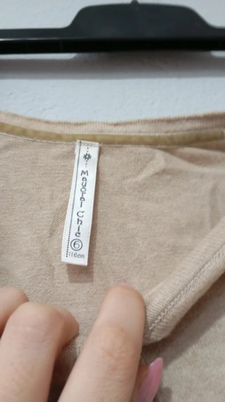 Bolero camel niña