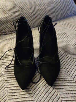 Zapatos de fiesta tacón alto negros