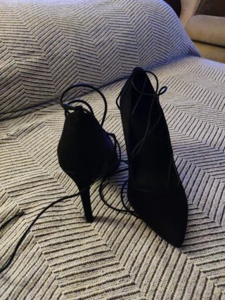 Zapatos de fiesta tacón alto negros
