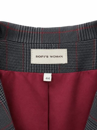 Chaqueta SOFT'S WOMAN cuadros gris