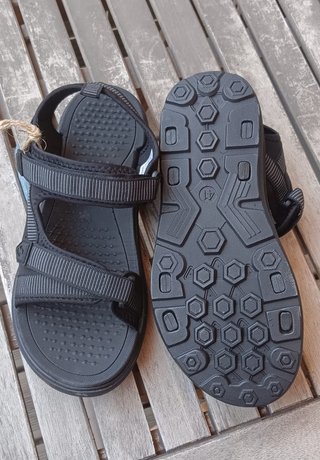 Sandalias Verano Planas Negras