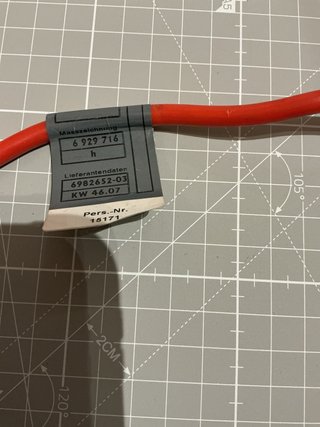 Cable Positivo Batería BMW Original 6112698265