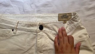 Falda vaquera blanca en buen estado