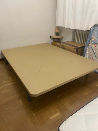 Colchón Sensitive y Somier Base Tapizada