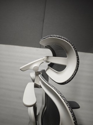 Silla de oficina Valk Myla gris/blanca