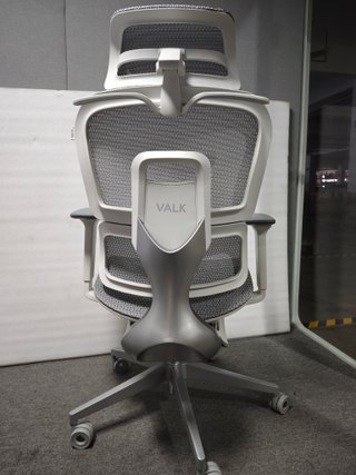 Silla de oficina Valk Myla gris/blanca