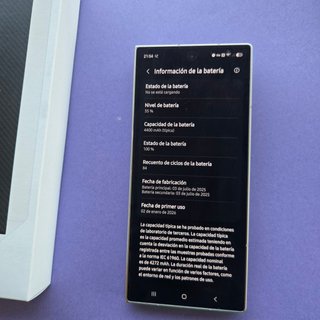 Samsung Z Fold 7, Pantalla Interior Rota