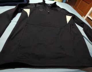 Sudadera Fila Negra Media Cremallera