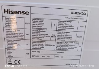 Frigorífico Grande Hisense 1.70m No Frost (Inox)