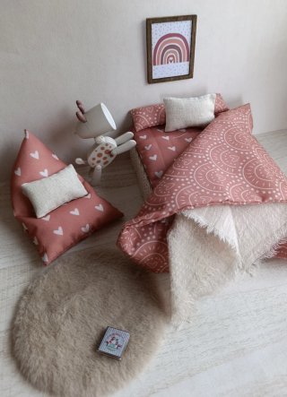 Camera da letto in miniatura Barbie Chelsea
