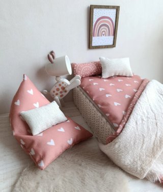 Camera da letto in miniatura Barbie Chelsea