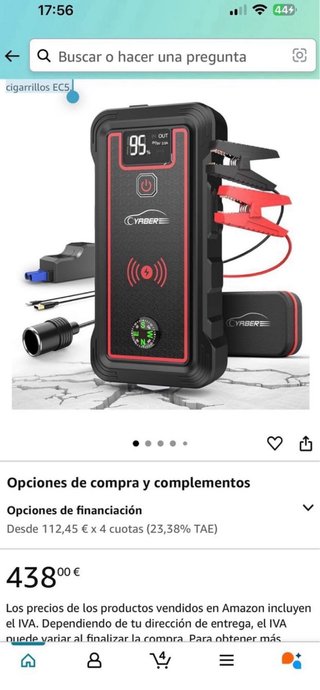 Arrancador de Baterías Coche YABER