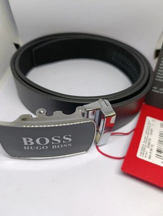 Cinturón BOSS Piel Automático Negro
